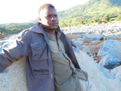 Lovemore Simango in Chimanimani, Zimbabwe, pondering in the aftermath of Cyclone Idai. Photo: Cyril Zenda