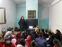 Women listen attentively in a class as they want to improve their lives. Photo: Pia Heikkilä 